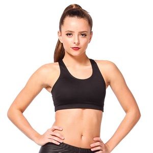 Body Wrappers Adult Racerback Bra Crop Top Sz S